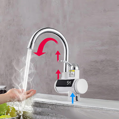 Caño Grifo Eléctrico Calentador de Agua Instantáneo – Modelo de Mesa
